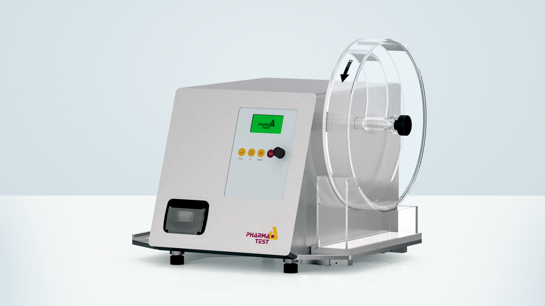 The new PTF 110 friability testing instrument with one drum